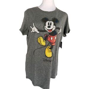 Mickey Mouse graphic tee. Ladies large. grey. 100 Anniversary. soft and comfy
